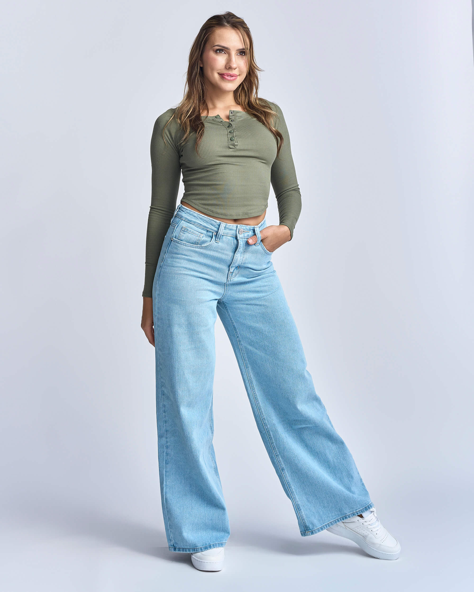 Jeans pierna ancha tipo palazzo Costa Rica